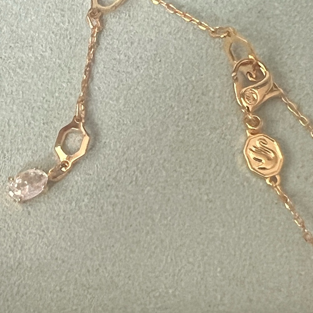 Swarovski Crystal exquisite CASCADE lariat in gold plating NWT colorful sparkle - Picture 5 of 8